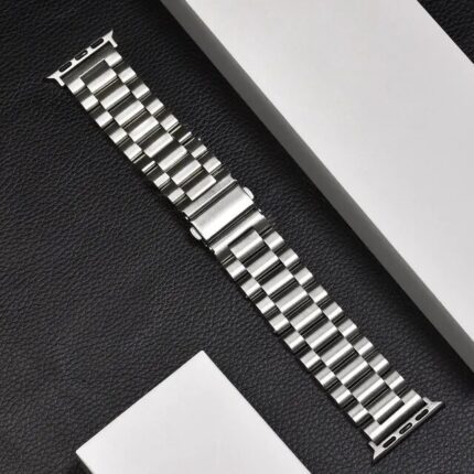 은색 메탈 스마트워치 시계줄 / 실버 애플워치 스트랩