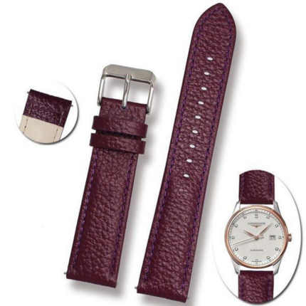 보라색 무늬 인조가죽 시계줄 / 빈티지 클래식 데일리 교체용 스트랩