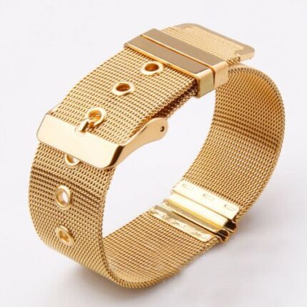금색 메탈 메쉬 합금 시계 스트랩 / 클래식 시계줄 캐주얼