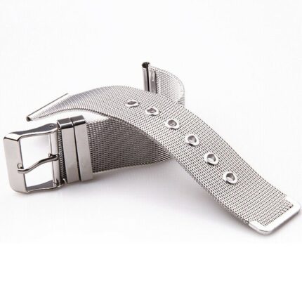 은색 메탈 메쉬 합금 시계 스트랩 / 클래식 시계줄 캐주얼