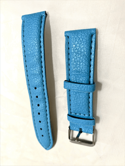 하늘색 무늬 인조가죽 시계줄 / 빈티지 클래식 데일리 교체용 스트랩