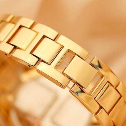 금색 메탈 시계줄 / 스테인레스 스틸 스트랩 고급 클래식